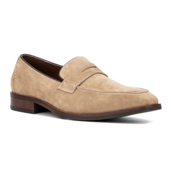 Vintage Foundry Co. Davis dress Loafers taupe 9 new - Picture 1 of 9